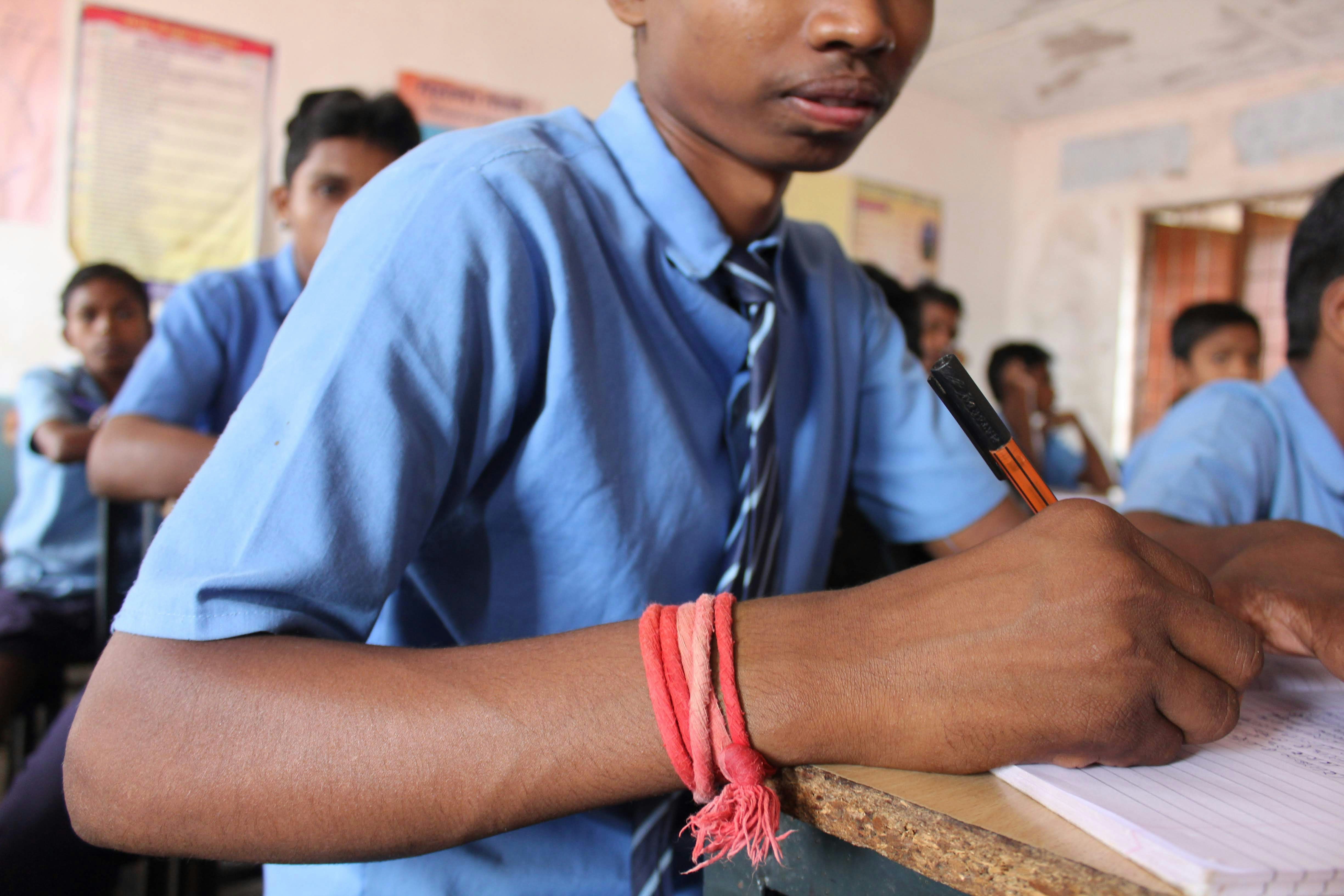 Youth in skills training workshop